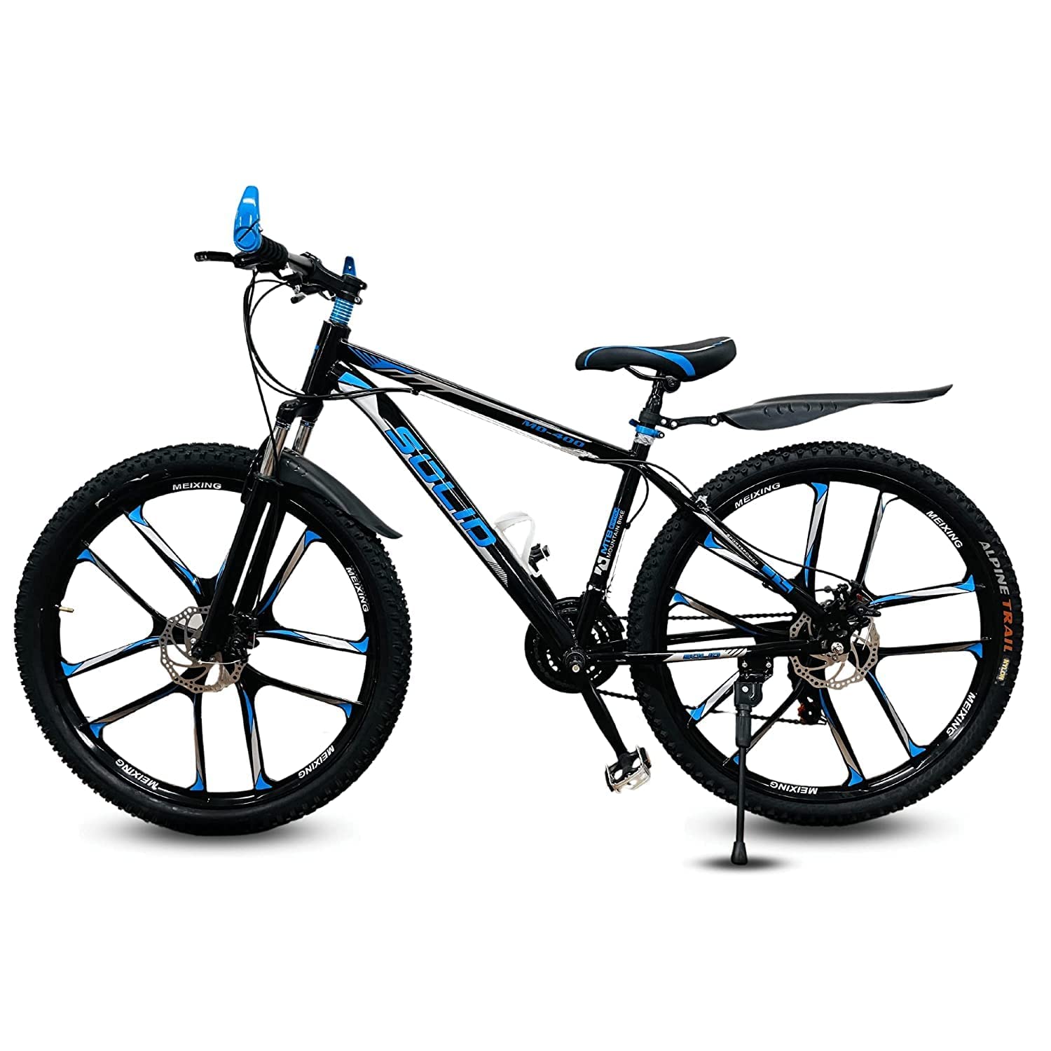 NURAKSH Unisex Solid Md-400 MTB 10 Spoke Alloy Wheel Bicycle with Adjustable Seat|27.5 Inch|16 Inch Alluminium Frame|21 Speed Gear Shimano|Quick Release Wheel (Blue), Front (B0BZP5N6XR) Amazon Price History, Amazon Price Tracker