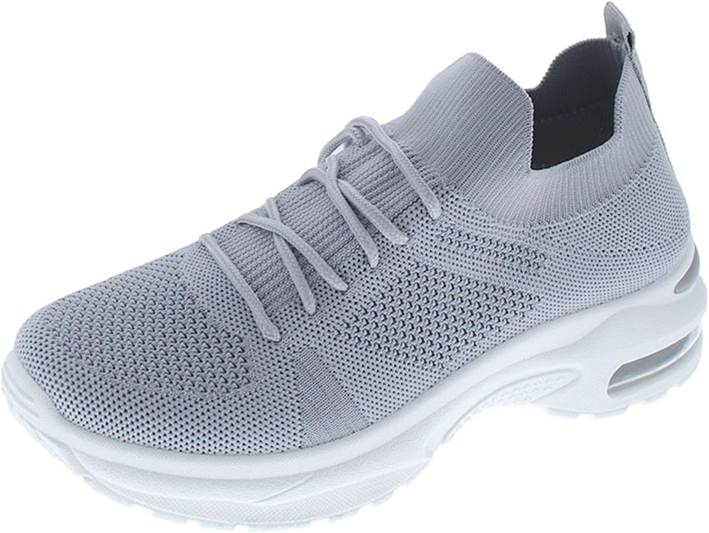 Tenis Deportivo Para Mujer Casual Ligero Diseño Lineal - Gris Con ...