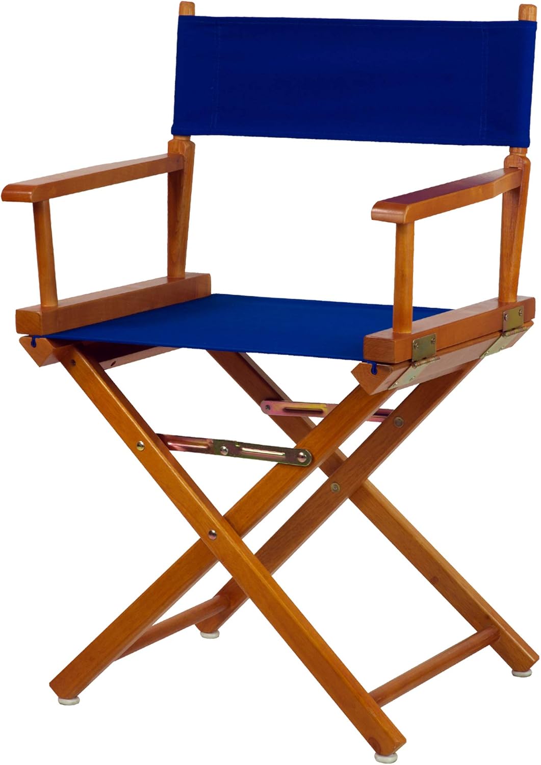 casual home 18" director's chair honey oak frame with royal blue canvas