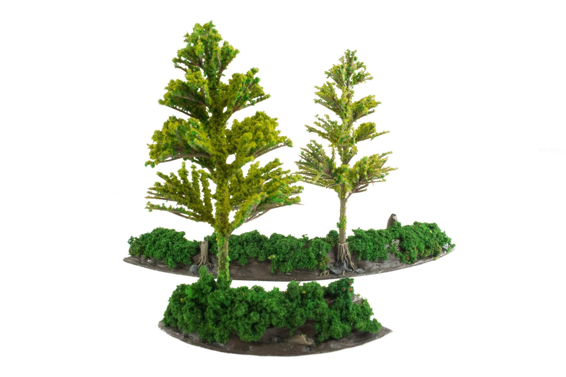 War World Gaming Battle Bocage Curved Sections x 2 – 28mm Heroic Scale Wargaming Terrain Model Diorama Scenery Wargame WW2 Tabletop Battle Normandy France WWII Hedgerow