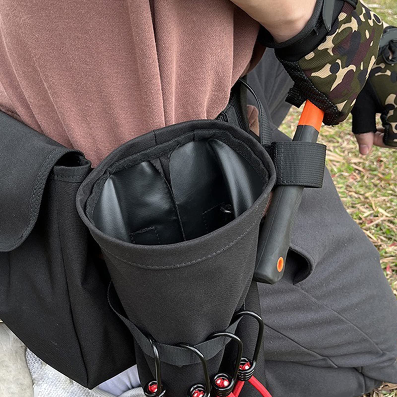 Marsupio portatile multifunzione da campeggio all'aperto borsa da cintura impermeabile da pesca Marsupio per attrezzi impermeabile