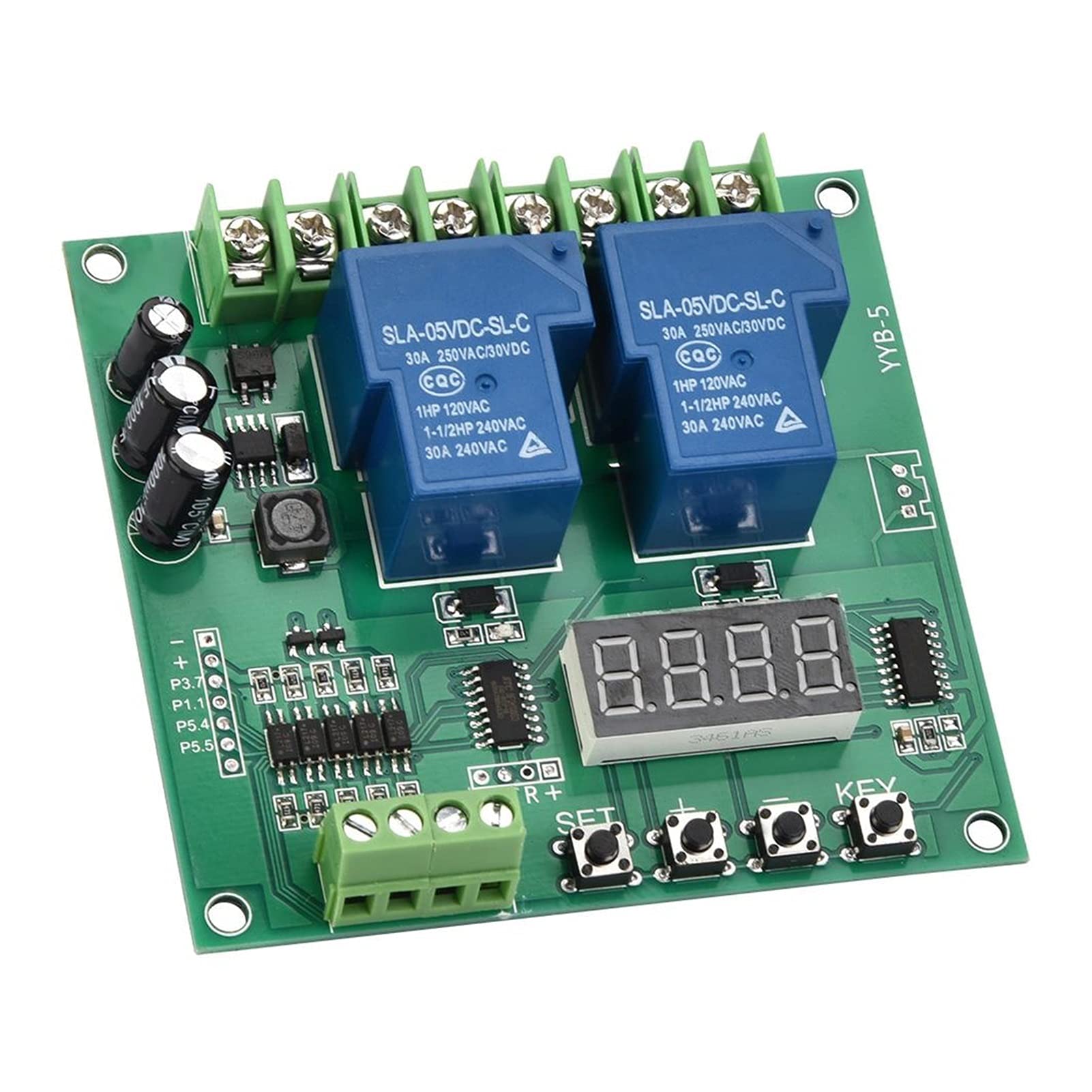 Scheda controller motore avanti/indietro YYB-5 12V 24V Modulo ciclo di temporizzazione ritardo relè due fai da te