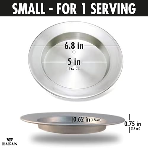 Miniatura 2 de Hakan Kunafa - Platos de servir para Kataifi  Sartén de aluminio para hornear y servir Kunefe  Molde para masa Knafeh Phyllo Fillo  Plato auténtico