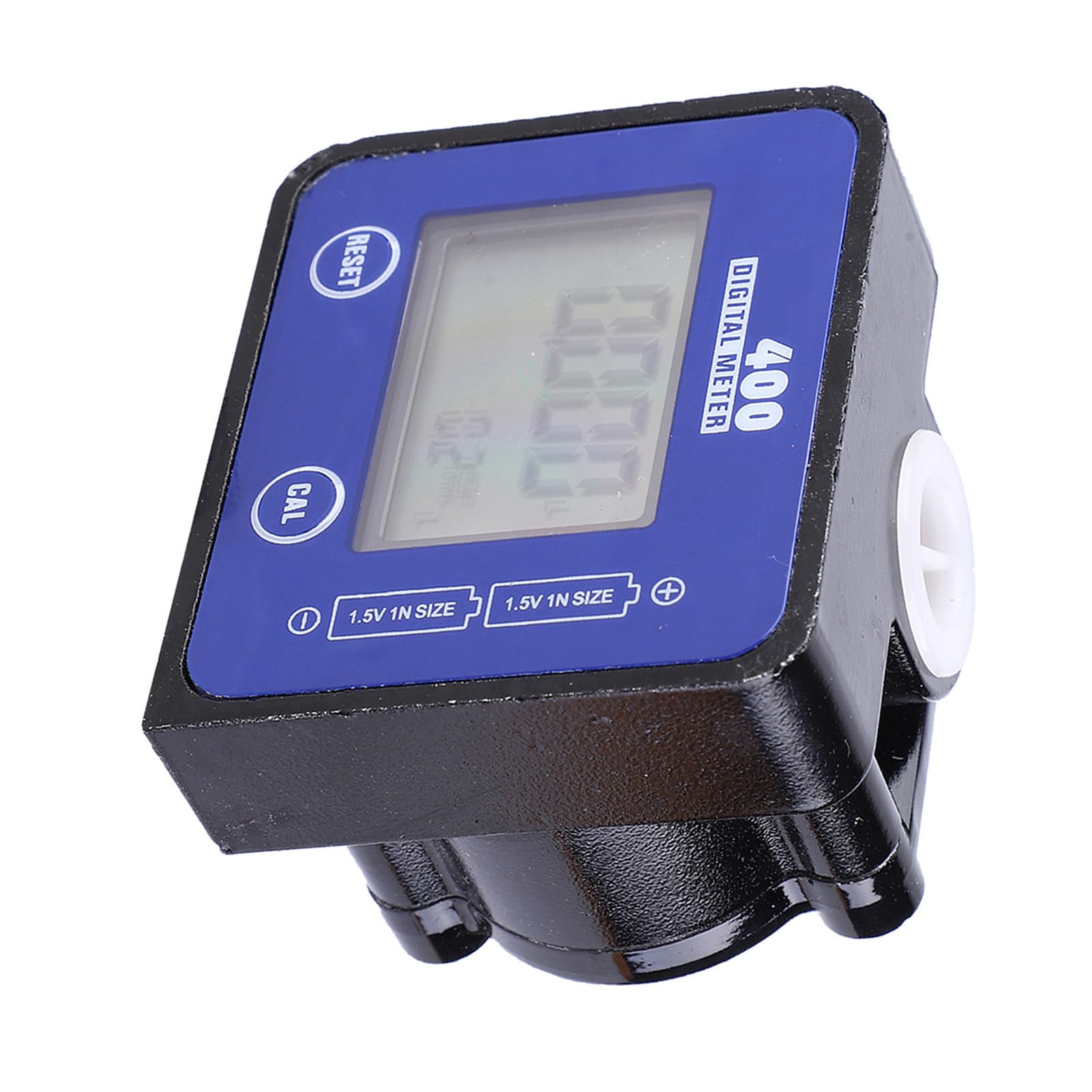 Medidor de Flujo de Combustible Diésel de Aleación de Aluminio de Alta Precisión con Pantalla LCD Azul, Medidor de Flujo de Combustible de 1/2 pulg.