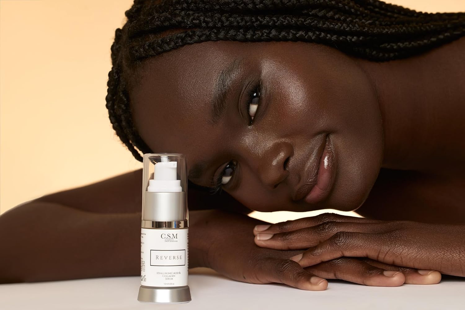 CSM Reverse Organic Eye Serum with Hyaluronic Acid & Collagen | Anti-Aging Eye Cream for Puffiness, Wrinkles, Dark Circles & Lines | Moisture-Rich Formula with Antioxidants & Botanicals | 15 ml