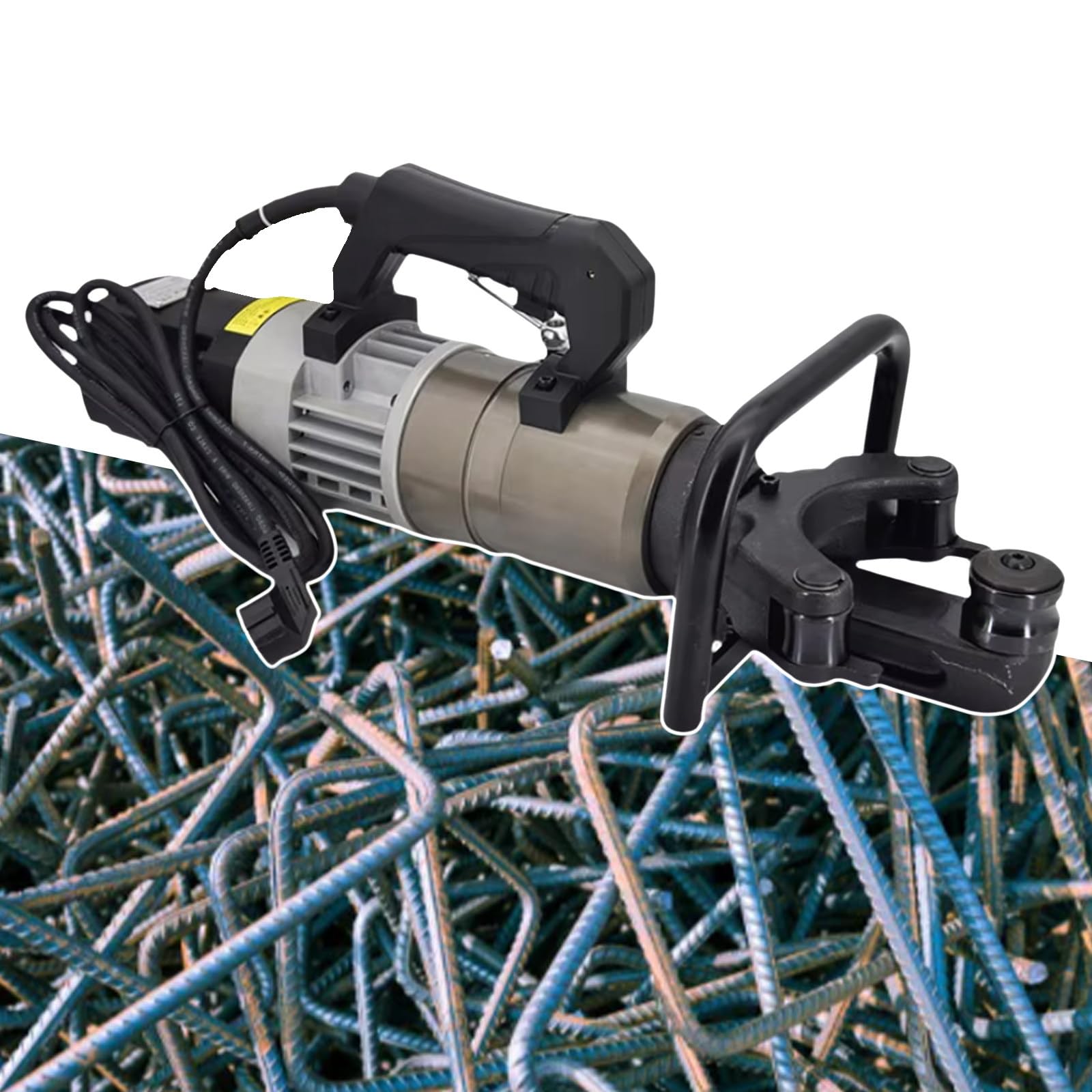 IUokLU Electric Rebar Bender, Hydraulic Rebar Bending Maching, 5S Bending Angle 0°-130°, Fast Easy Bending Rebar, Steel Bar, Steel Rod (36)