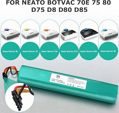 Miniatura 2 de LouSdZoke 4500mAh 12V Ni-MH Aspiradora Batería Recargable para Neato Botvac 70e 75 Botvac Serie D D75 D80 D85 Aspiradoras 945-0129 945-0174