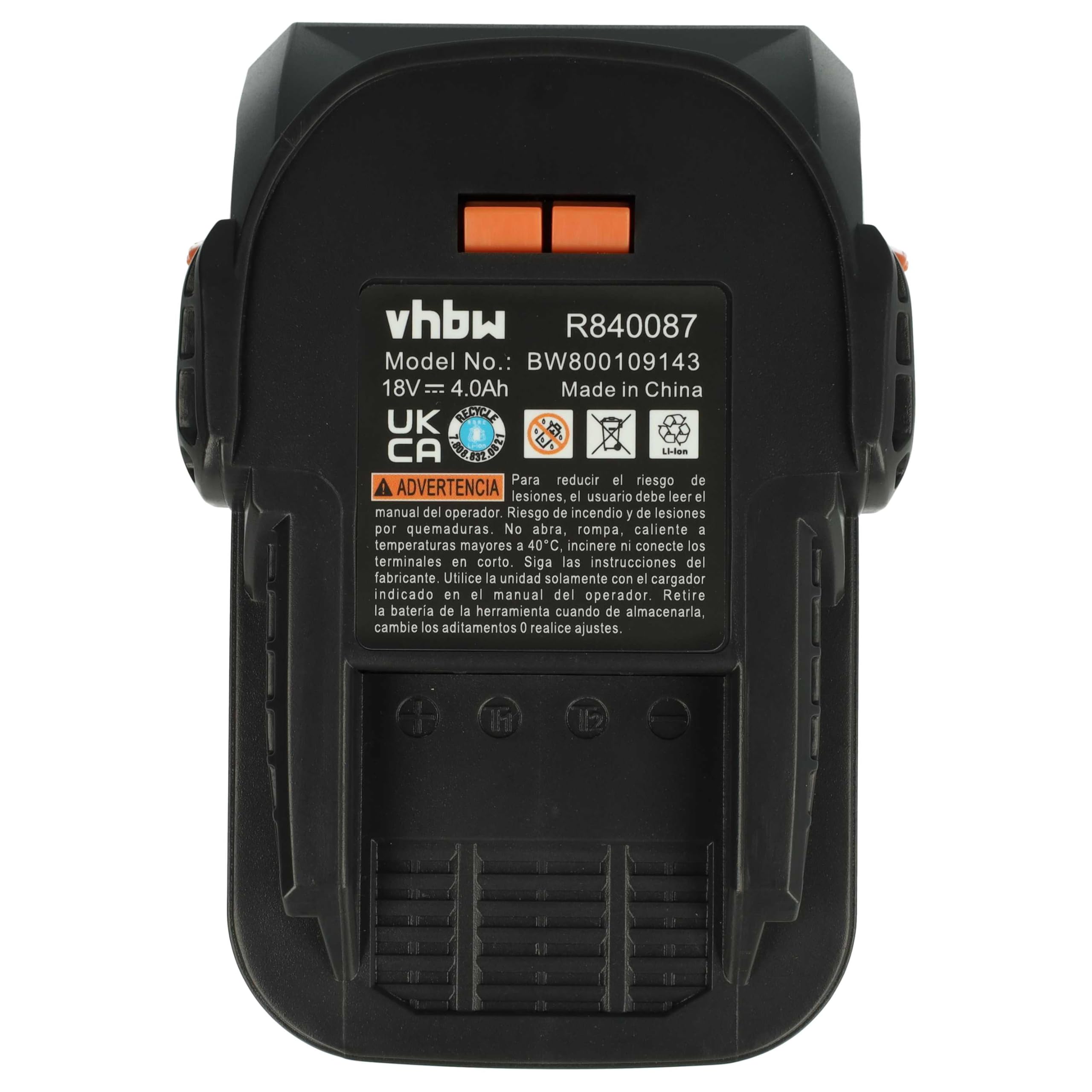 vhbw 2X batería reemplaza Würth 0700956530 para Herramienta (4000 mAh, Li-Ion, 18 V)