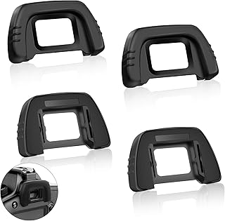 4 Pieces Eyecup Eyepiece Viewfinder Compatible with Nikon DK-21 D7000 D750 D610 D600 D300 D200 D100 D90 D80 D70 D70s