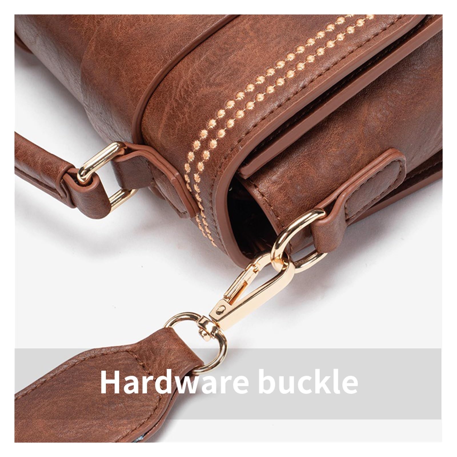 GALPADA Kit DIY Sac à Bandoulière Carré PU Matériel Couture Main Pour