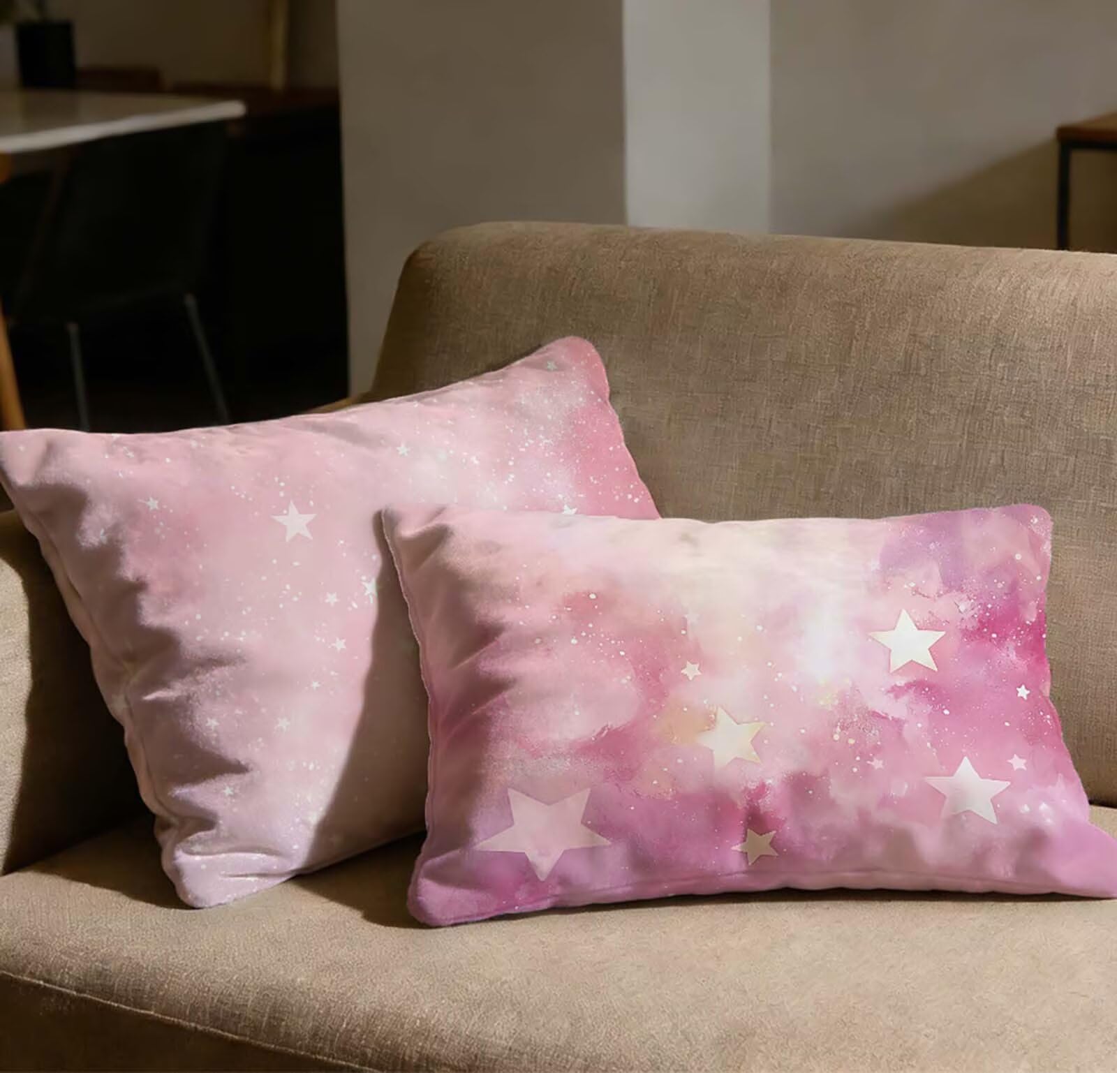 Taie d'oreiller 40x80 velours rose lot de 2 : finis les zips apparents qui griffent