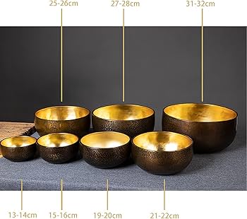 Amazon.co.jp: チベタンシンギングボウルセット、 ネパールの手作り