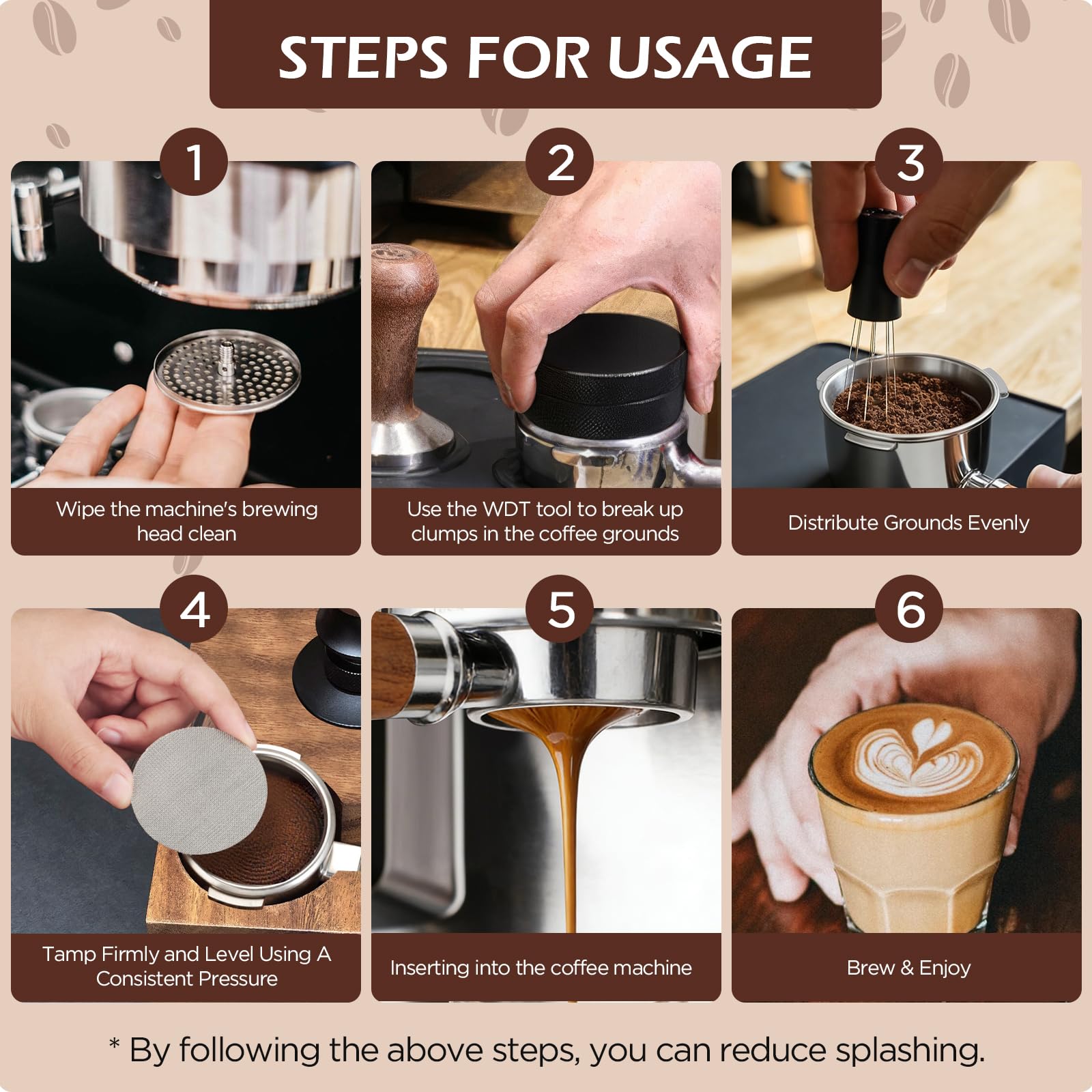Cozary Portafiltro 51 mm 3 Orecchie, 304 Acciaio Inox, Manico in Legno, per DeLonghi EC680/EC685/EC885/EC890, per l'uso in Case, Caffetterie e Ristoranti in Stile Occidentale