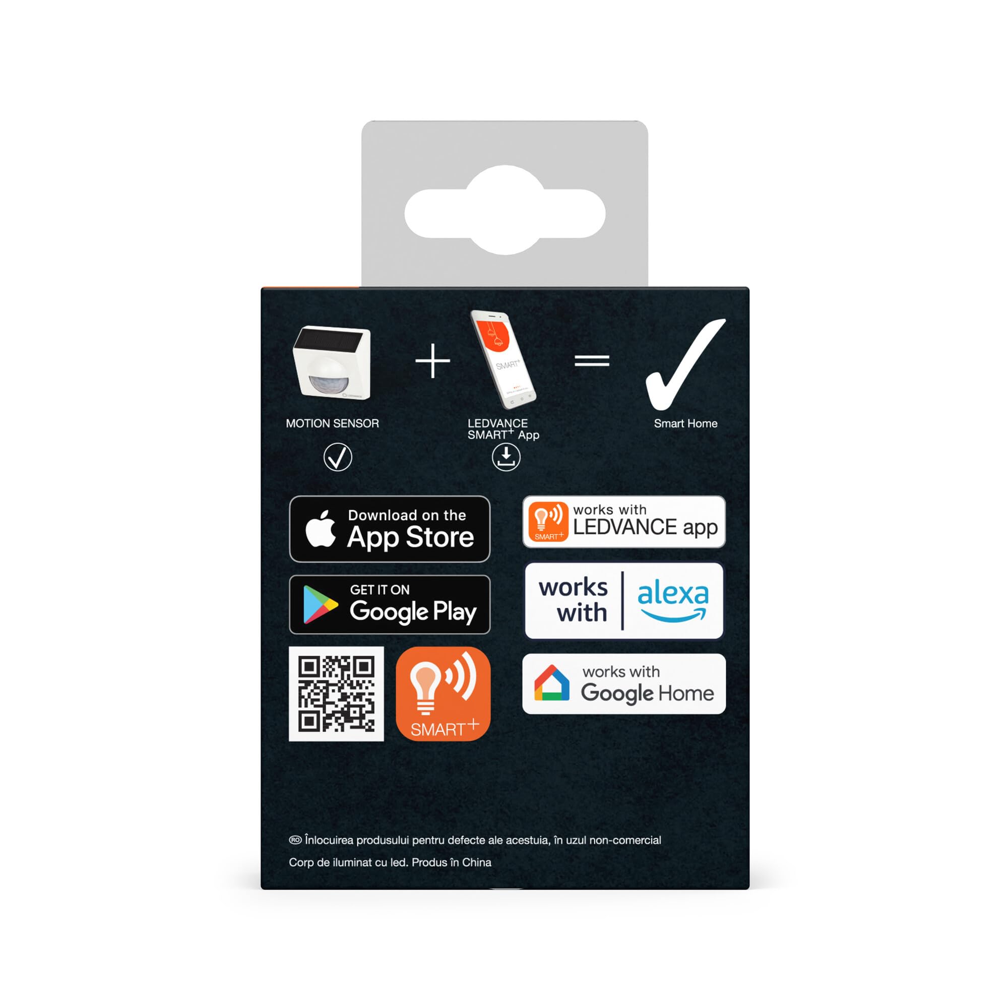 LEDVANCE SMART+ WiFi rilevatore di movimento da esterno, IP65, plastica, bianco, confezione da 4
