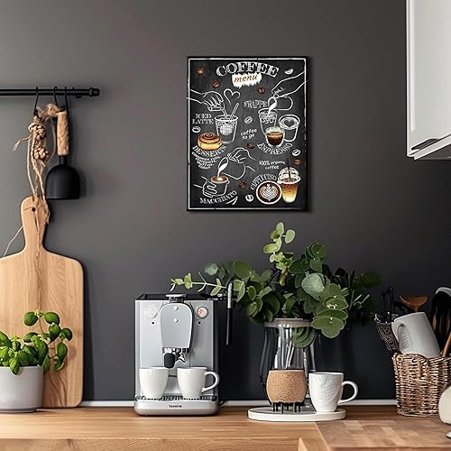 Miniatura 4 de Lienzo retro de café para pared, pinturas de cafetería, decoración de pared, póster para amantes del café, impresión de arte para sala de estar,