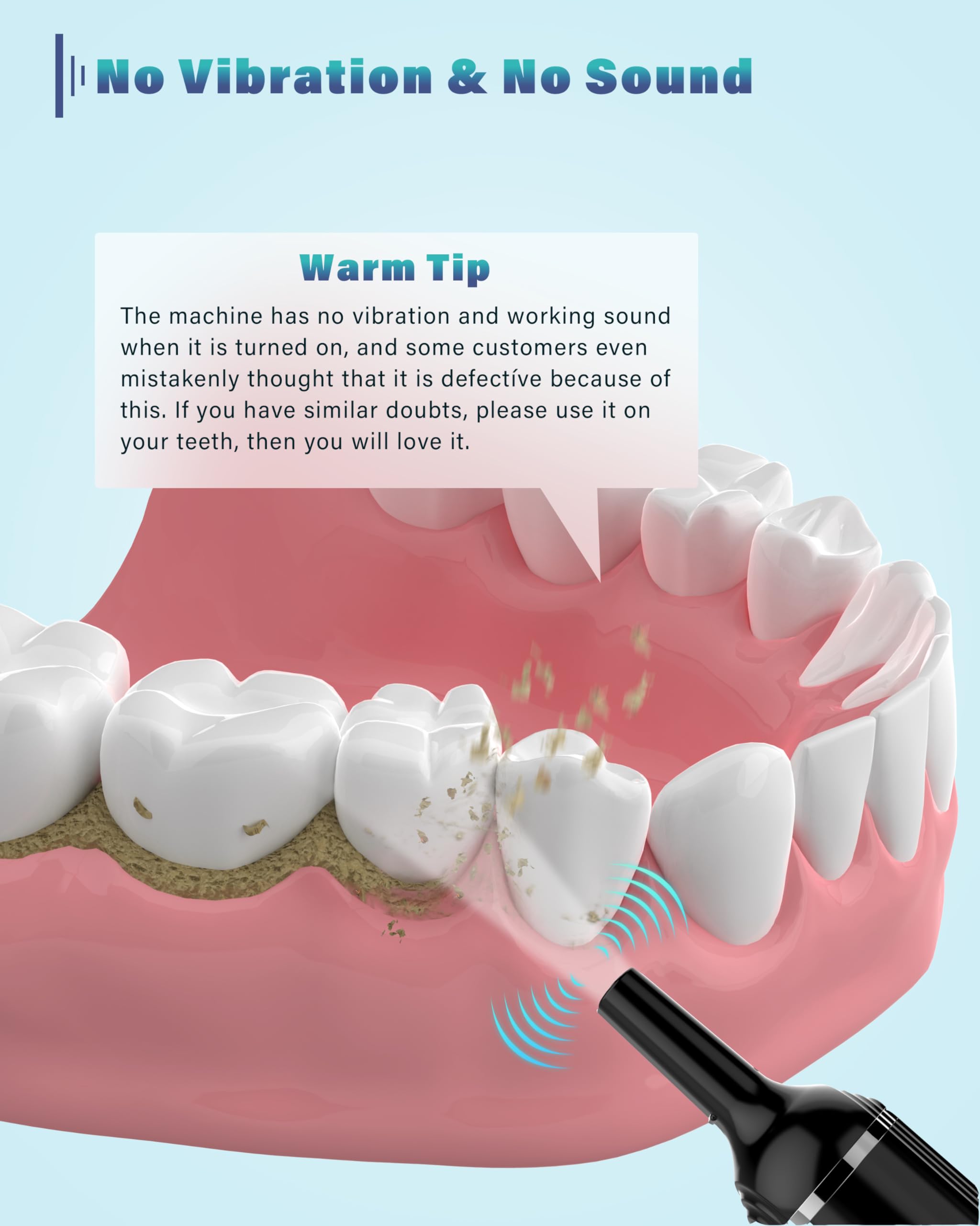 Stim-U-Dent Cepillo de dientes eléctrico con 5 modos para blanquear los dientes, recargable