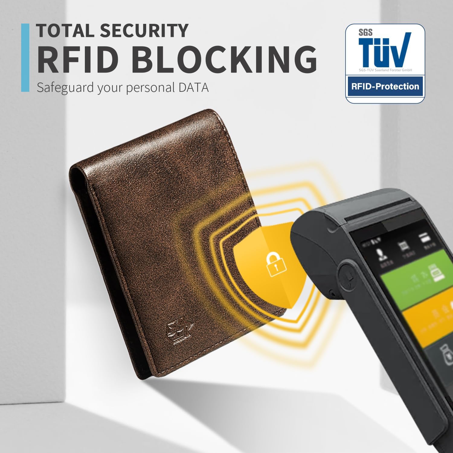 Zitahli Wallet for Men 12 Card Holder Slim Rfid Leather 2 ID Window Wallets With Gift Box Men's Accessories - Image 3