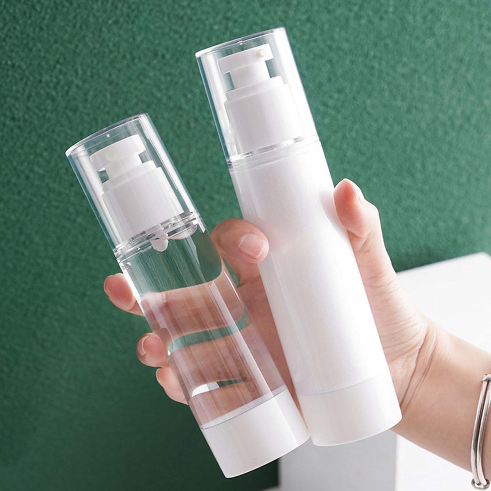 Confezione Da 2 Flaconi Di Lozione in Da 500 Ml Pompa Set Da Toeletta Da Viaggio Contenitori Per Shampoo Ricaricabili Semplici