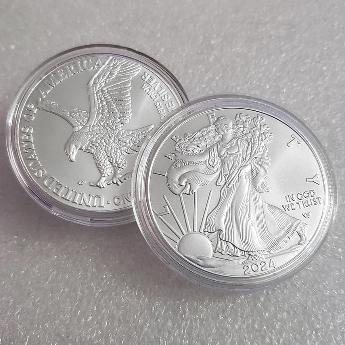 5PCS 2023 U.S. Eagle The United States Statue of Liberty Silver Plated Coin 1 oz Uncirculated Commemorative Coin Silver Eagles 2023 (10 PCS)