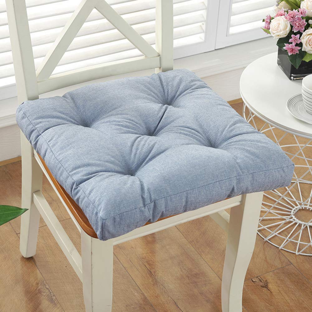 Galette de chaise tatami pour créer un coin de sol japonais respirant bleu