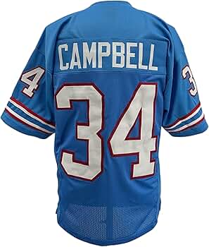 Amazon.com : Earl Campbell Jersey Blue Houston | Unisex
