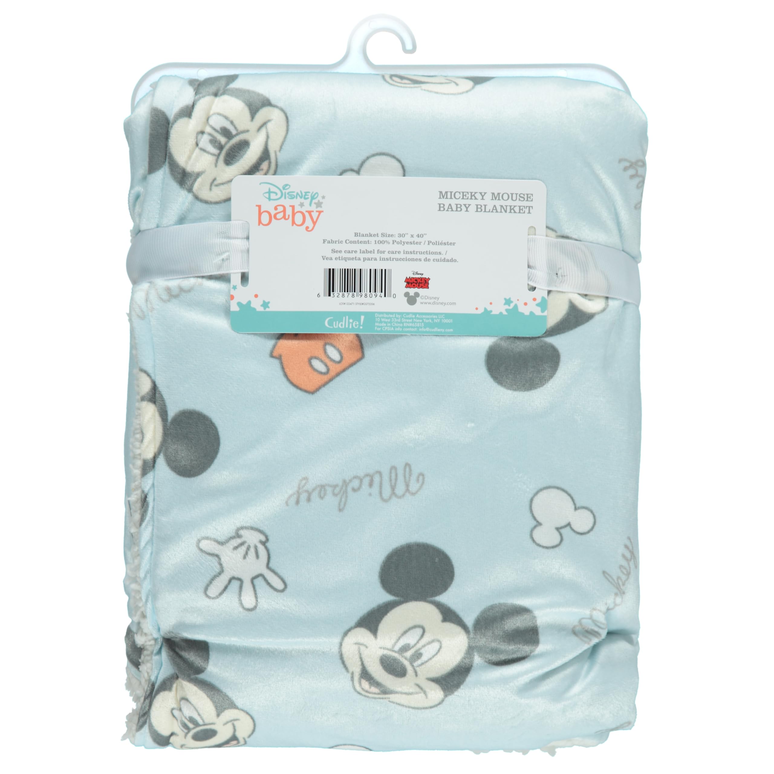 Disney Character Dwustronny, pluszowy, pluszowy, z norek i sherpa, super miękki, pluszowy, dla noworodka, rozmiar 76,2 x 101,6 cm