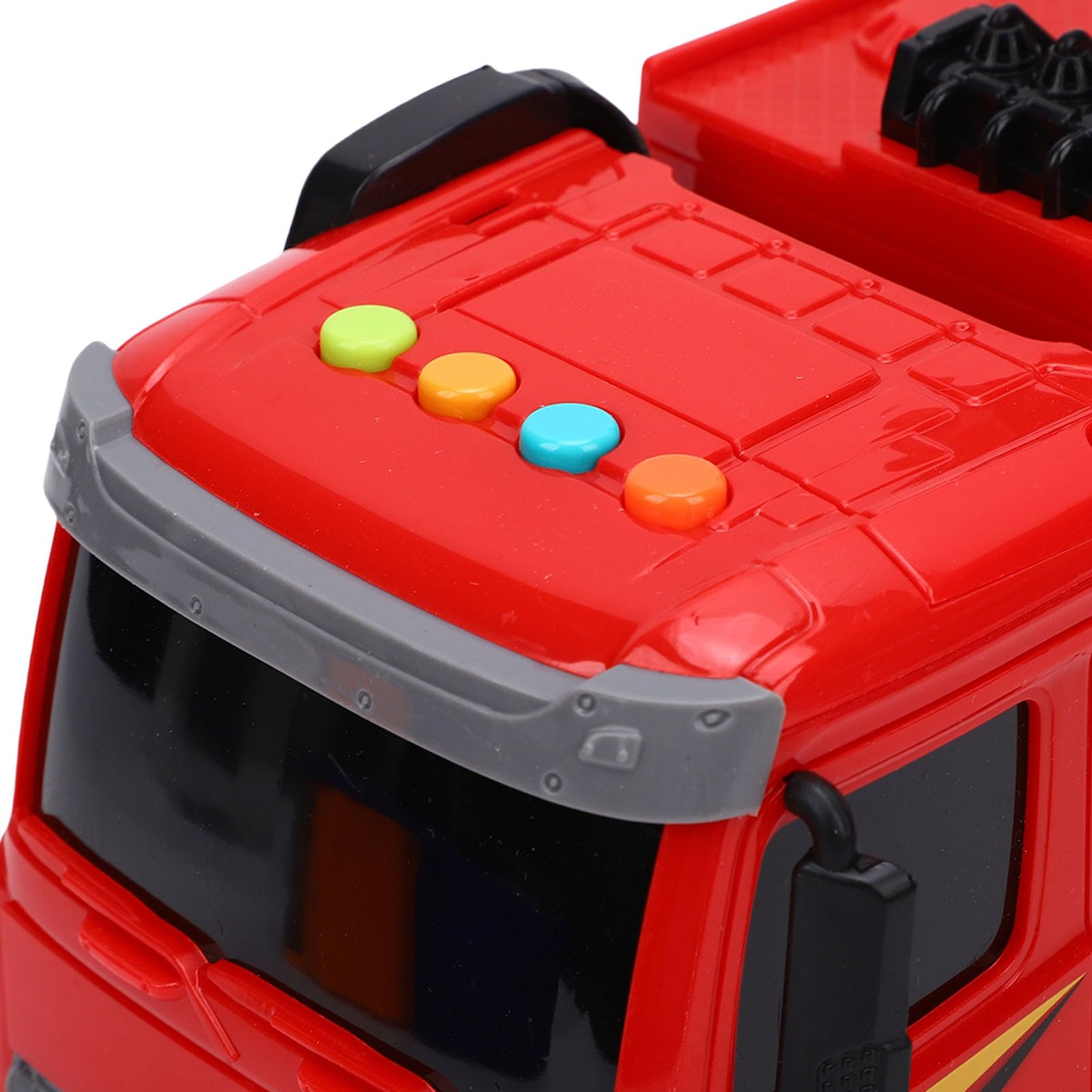 Giocattolo Illuminato del Camion dei Pompieri con Spruzzi D'acqua Interattivi Funzionalità Divertenti per Bambini Dai 3 Ai 6 Anni Plastica 27 X 9 X 15 Cm