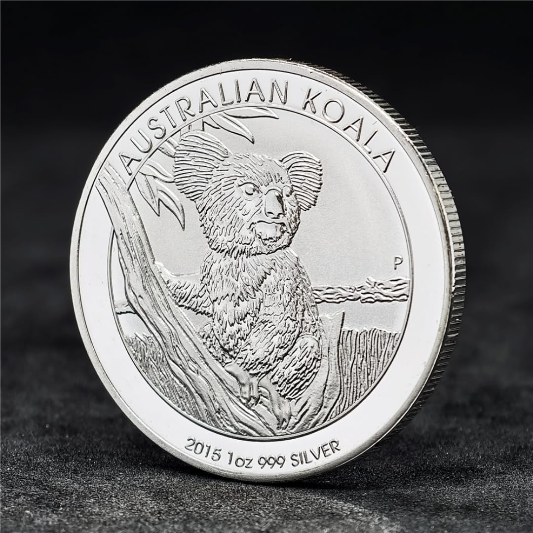 MINHBDER Commemorative Coins Australian Koala 2015 1Oz Silver Souvenir Coin Elizabeth II Australia Challenge Coin Collectible