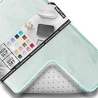 Vista 137 de Clara Clark - Tapete para baño, de espuma viscoelástica, terciopelo y felpa ultra suave, antideslizante, lavable a máquina y de secado rápido, de 17