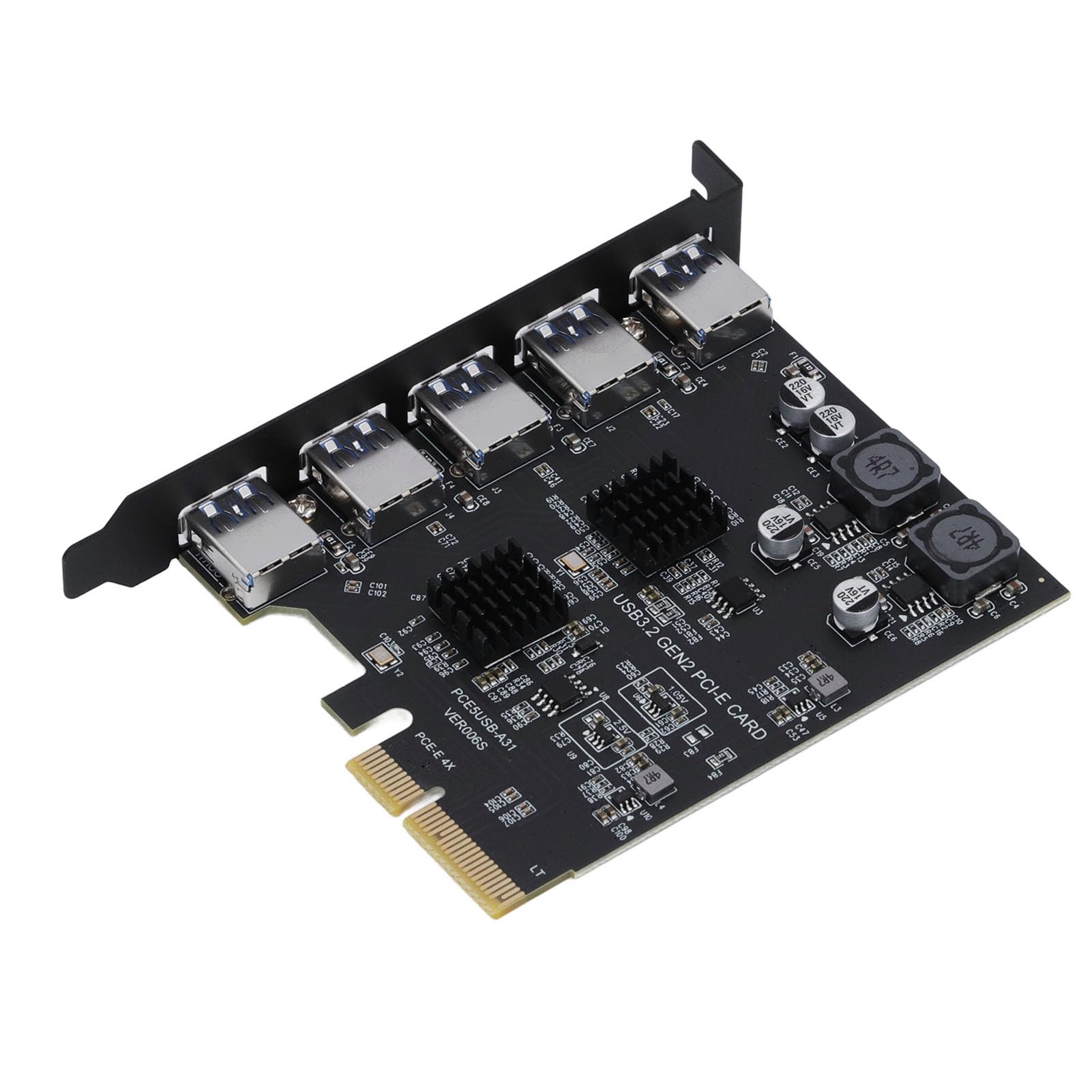 Alomejor USB 3.2 5 Porte Scheda di Espansione Trasferimento Dati Veloce