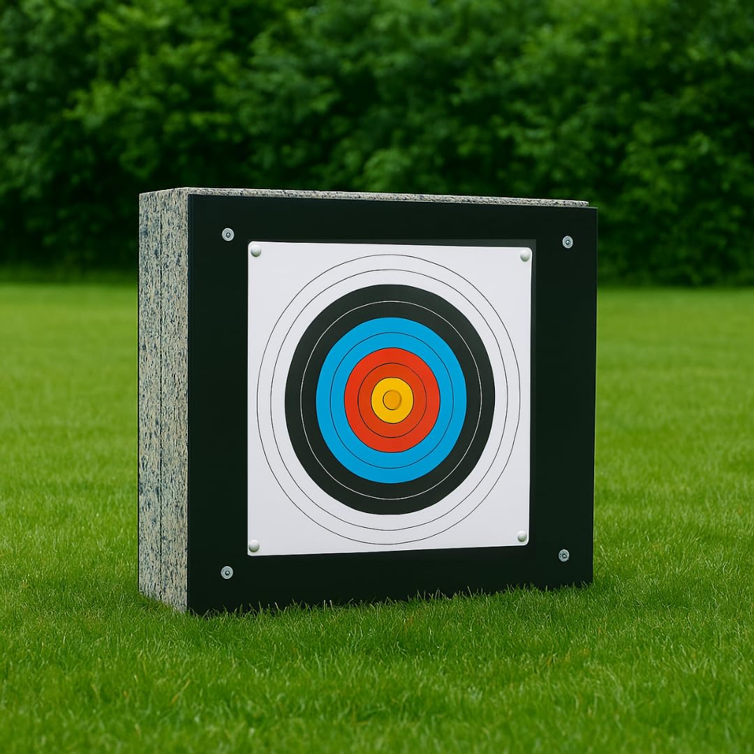 Stronghold Schaumscheibe für Armbrust bis 375 fps 60x60x20 cm | Crossbow I mit Wechselsystem, einfache Pfeilentfernung, wetterfest,schont Pfeile & Material