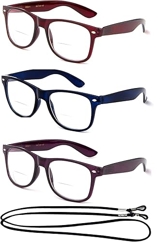 Miniatura 2 de Gafas de lectura de marco grande para hombres y mujeres, cómodos y elegantes anteojos de lectura simples