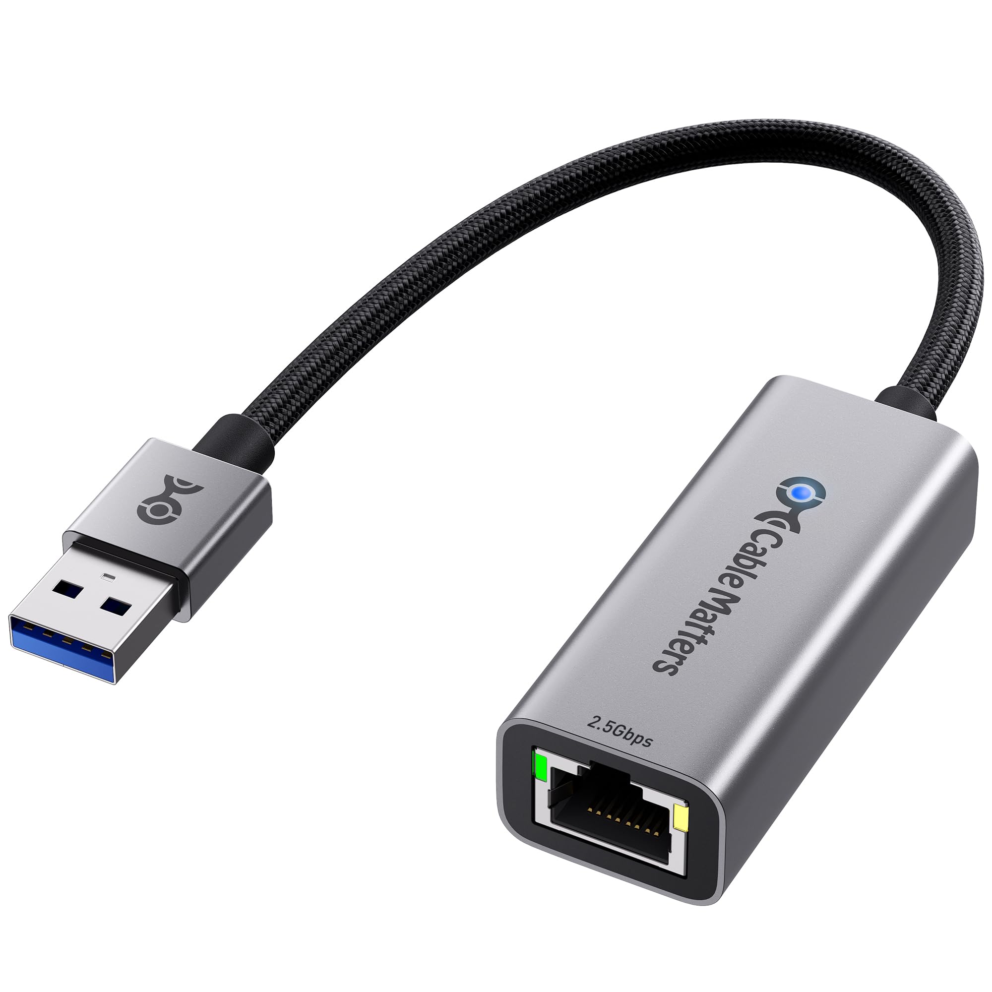 Cable Matters - 2.5GB USB to Ethernet Adapter, USBA to RJ45 Network Adapter with 2500Mbps Speed, Plug & Play USB to Ethernet Adapter for Windows, macOS, Linux, ChromeOS, Computer-image-34