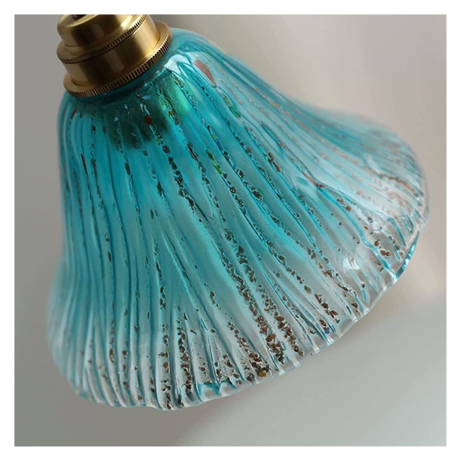 Prostota Kolorowa szklana lampa wisząca do lampki nocnej Gradientowa szklana oprawa sufitowa do wyspy kuchennej Lampa wisząca do lampy Foyer 7in (niebieski/zielony) Present