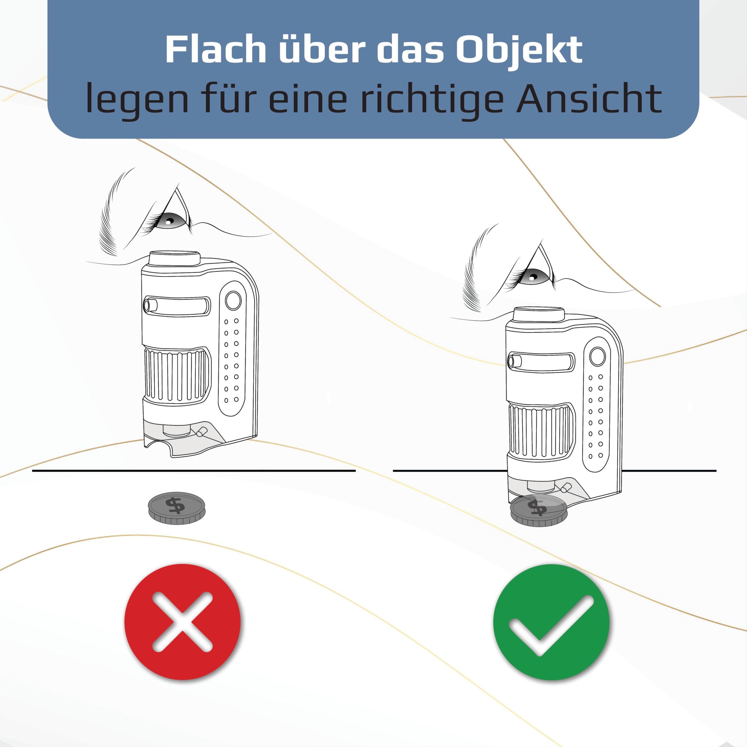 Carson MicroBrite Plus 60x-120x LED Taschenmikroskop mit asphärischem Linsensystem, 4er Set (MM-300MU)