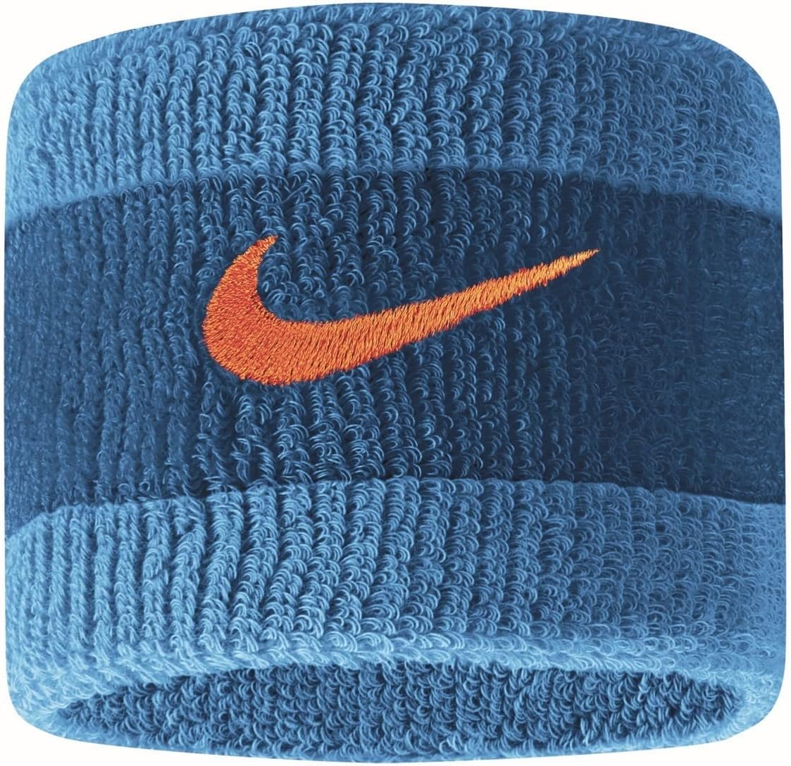 NikeSwoosh Wristbands Wimbledon Indian Wells Roland Garros (MARINA/LASER BLUE/RUSH ORANGE)