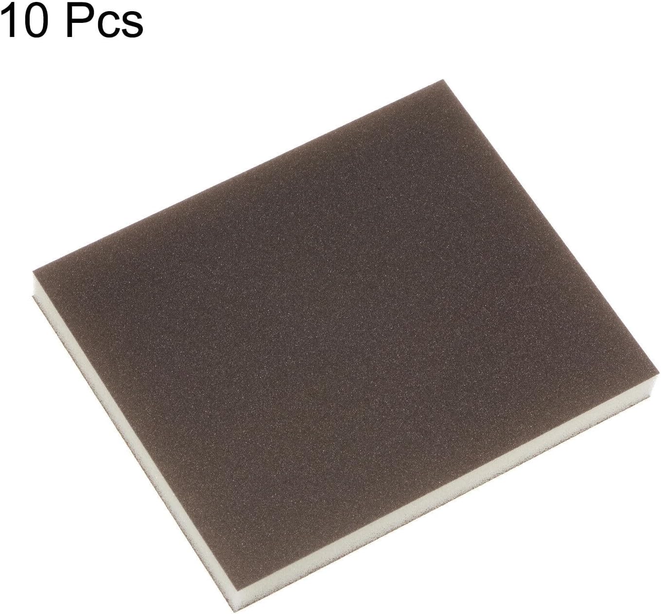 Toolparts And Accessories 10pcs Sanding Sponge Blocks 800-1000 Grits Hand Block 120x100x12mm Brown&Yellow (#CN#130824-04170)