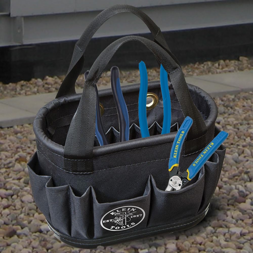 Klein Tools 5144BHB14OS Hard-Body Bucket Aerial Oval Tool Bucket