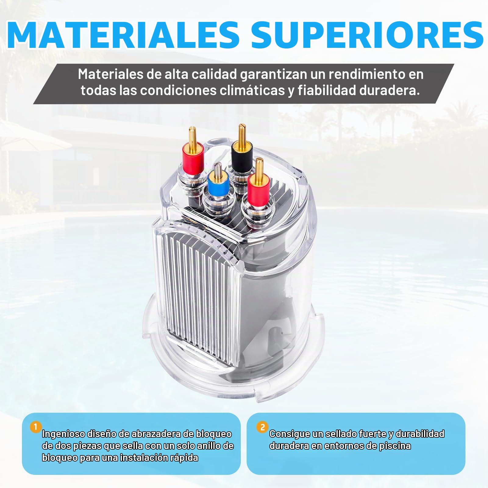 R0511400 - 35 electrodos de repuesto de celda de sal compatible con Zodiac Jandy AquaPure Ei Series Generador electrónico de cloro de agua salada APURE35 APURE35PLG, hasta 35,000 galones
