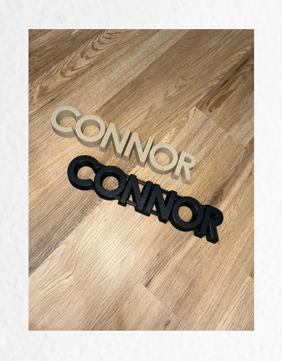The Original Personalized Sand Mold - Custom Name in Any Color - Uniquely Designed and 3D Printed (Black)