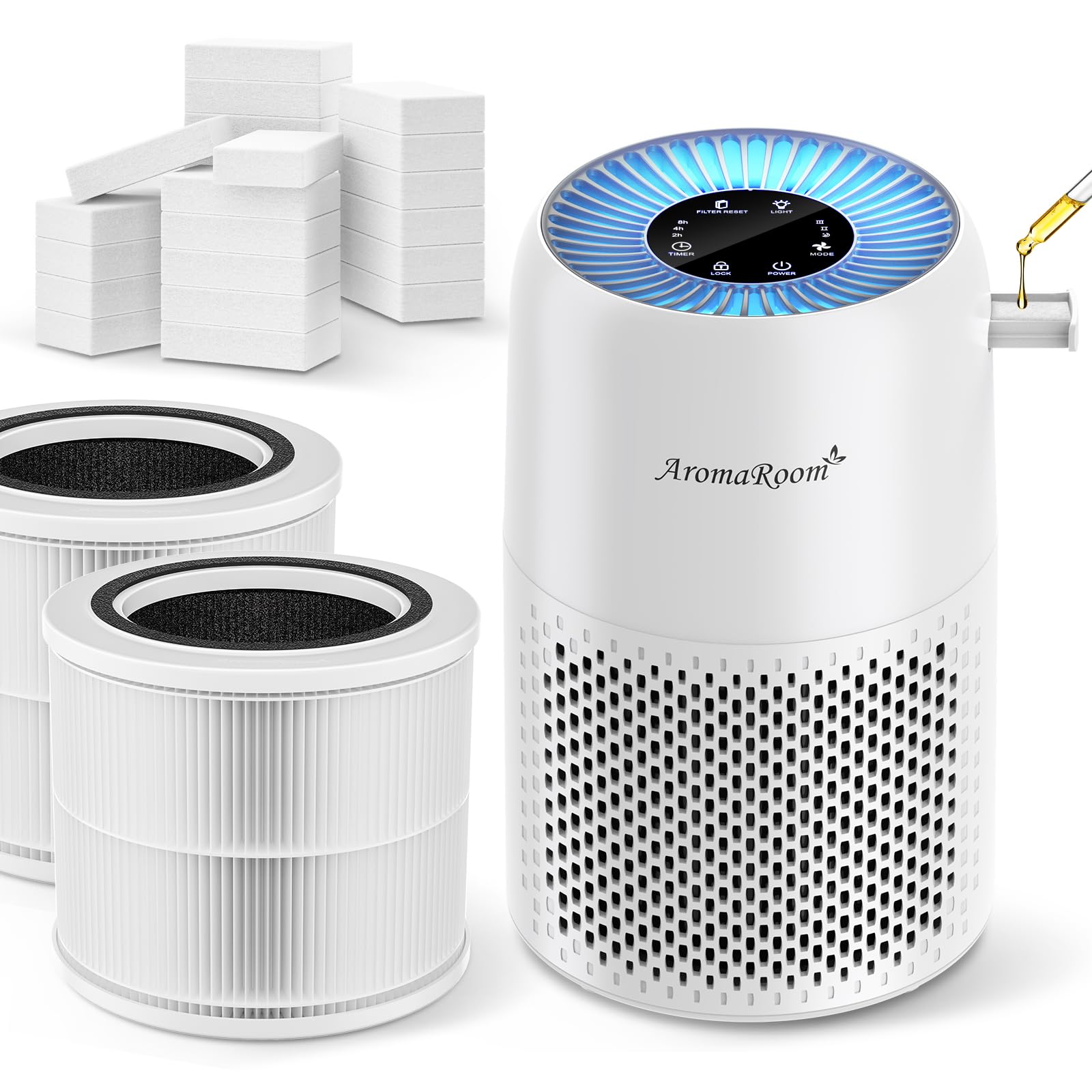 Amazon.com: AromaRoom Air Purifiers for Bedroom with Aroma Pads, 3