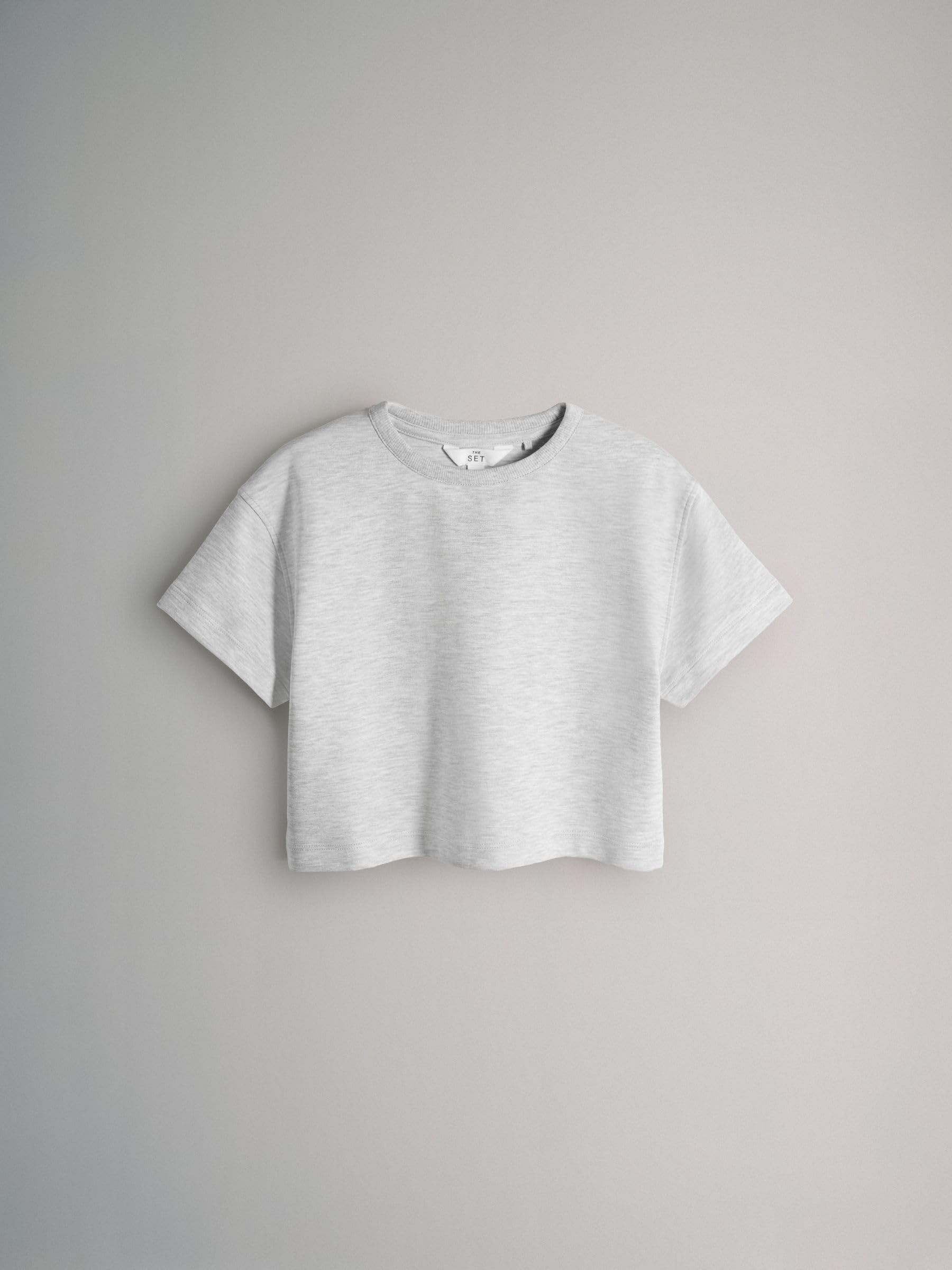 THE SET Ensemble t-shirt interlock et pantalon de jogging large pour fille