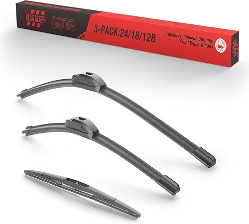 Limpiaparabrisas de silicona de 24 pulgadas, 18 pulgadas, 12 pulgadas, repuesto para Nissan Pathfinder 2012 2011 2010 2009 2008 2007 2006 2005