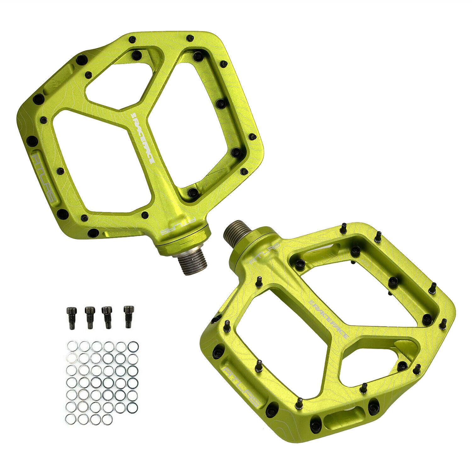Amazon.com : RaceFace Atlas Bike Platform Pedals, Green, RF2946