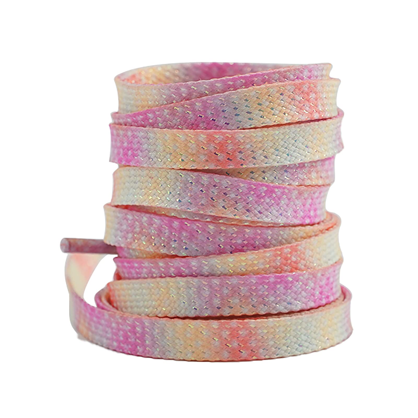 Cordones para Zapatillas Deportivas Cordones alargados de 260 cm for Patines de Hielo, con Efecto Tie-Dye Degradado, for Patinar sobre Hielo, 1 par.