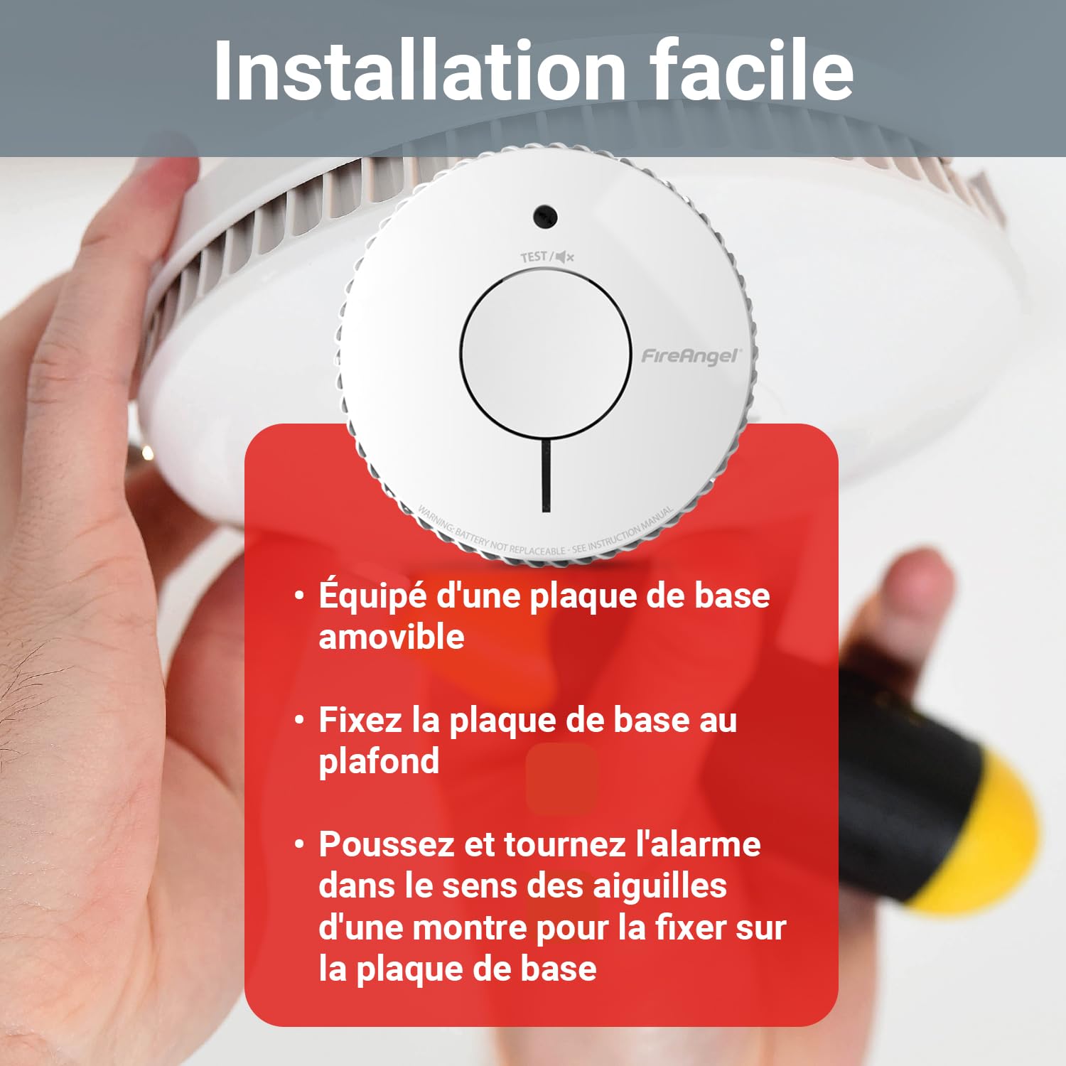 FireAngel Lot de 2 Détecteurs de Fumée Optique, Détecteur Incendie, Label Q, Bouton Test/Silence, Remplace ST-622/ST-620 – Détection Fumée Précoce, Blanc