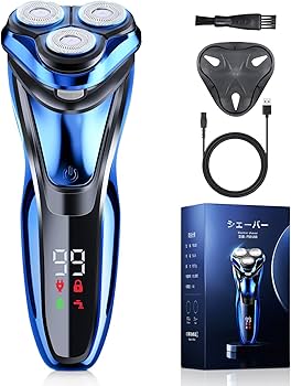 Amazon | シェーバー メンズ 【日本製弧状綱刃& 360°回転式】 電気