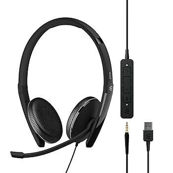 Sennheiser EP 05 有線ヘッド　6台セット ゼンハイザー PCヘッドセット VoIP PC 5.2 CHAT ｜アメリカ