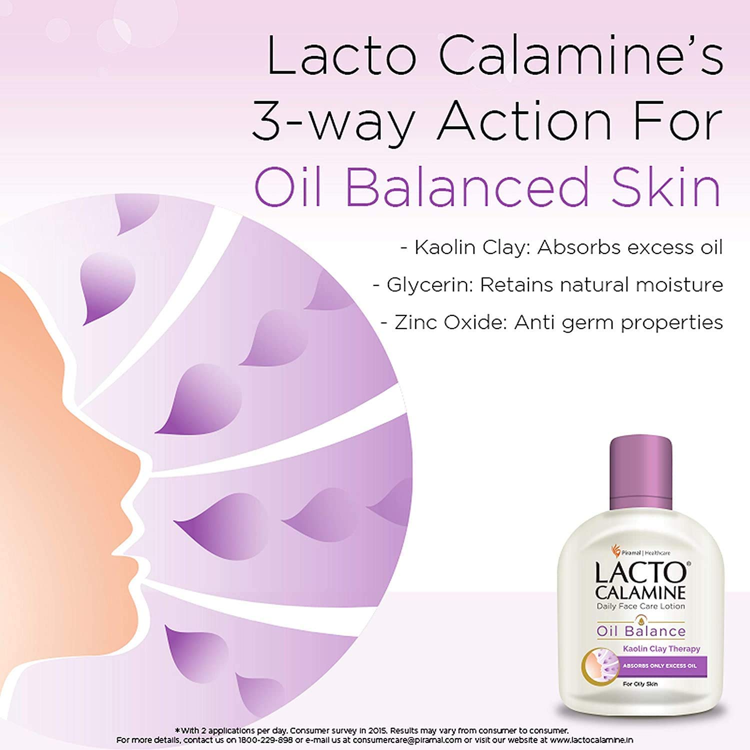 Lacto Calamine Oil Control Face Lotion - 120 ml by Lacto Calamine