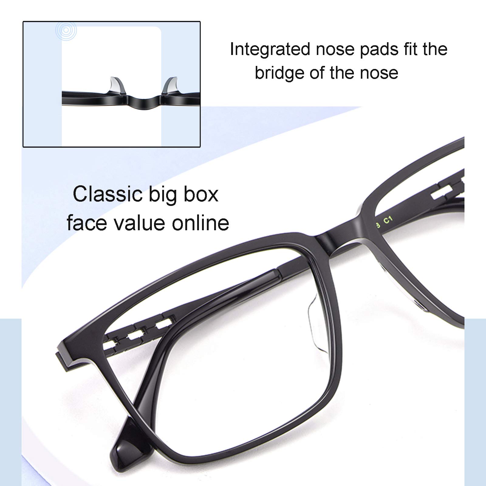 Antyrefleksyjne okulary do czytania z czystego tytanu dla mężczyzn, antyrefleksyjne Hd męskie okulary ochronne niebieskie światło blokujące komputerowe Vintage unisex mężczyźni kobiety do ochrony przed promieniowaniem UV UV Eye Fatigue